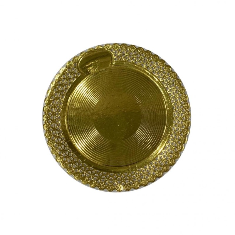 Plato ARIES Dorado Diámetro 38 cm (x 10 unid)