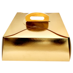 Estuche para Torta Dorado 27 x 27 cm (x 10)