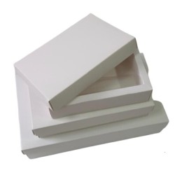 Caja Bombones Blanca 1/2 kg (16,5 x 11 x 4) x 1