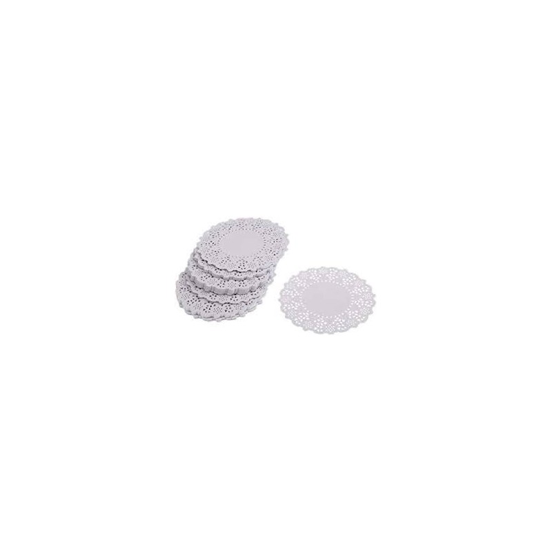 Blonda Redonda papel blanco 12 cm (x 100)