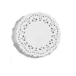 Blonda Redonda papel blanco 24 cm (x 100)