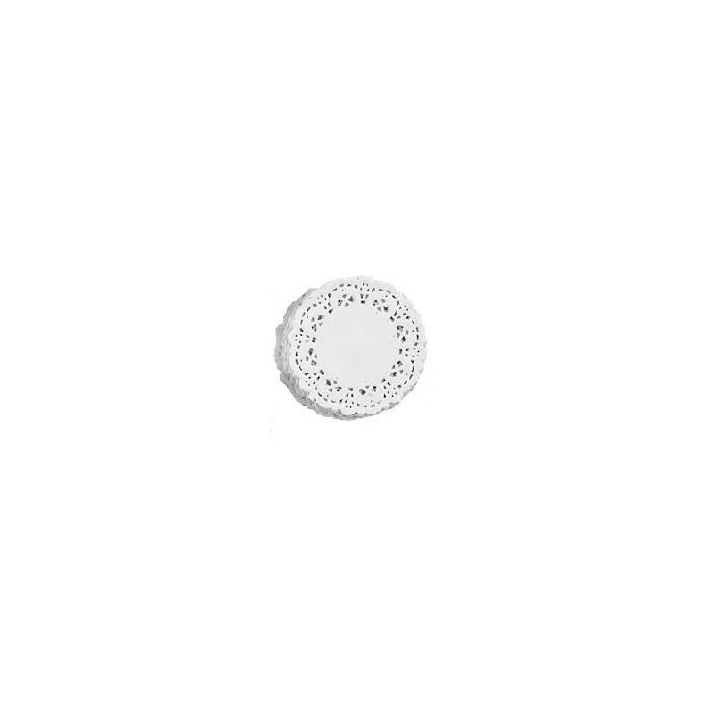 Blonda Redonda papel blanco 24 cm (x 100)