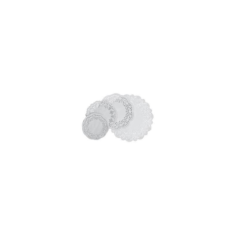 Blonda Redonda papel blanco 32 cm (x 100)