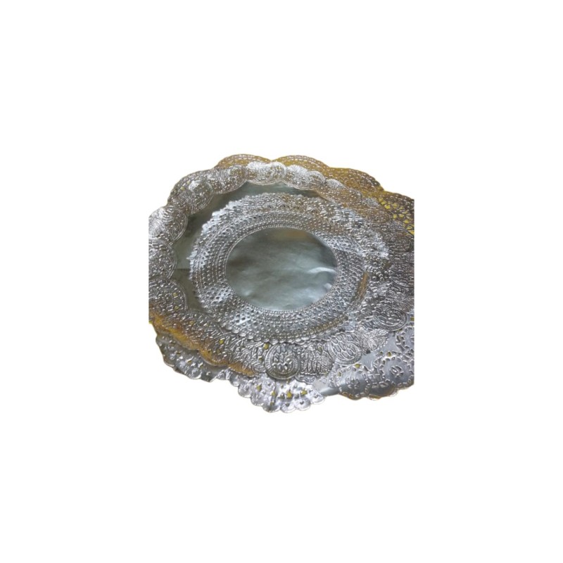 Blonda PLATA 18 cm x 100 unidades