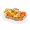 Bandeja 105 PET CRISTAL Oval (24 x 17) x 100 unid