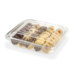 Bandeja 106 STD PET con tapa bisagra (225x200x65) x 50