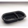 Bandeja Negra 106 Micro Oval 2 Div x 100 un