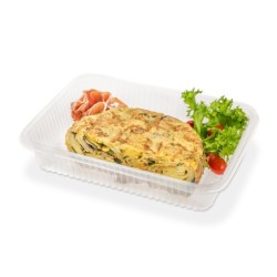 Bandeja 107 PET CRISTAL (19 x 26 x 5) x 100 unid