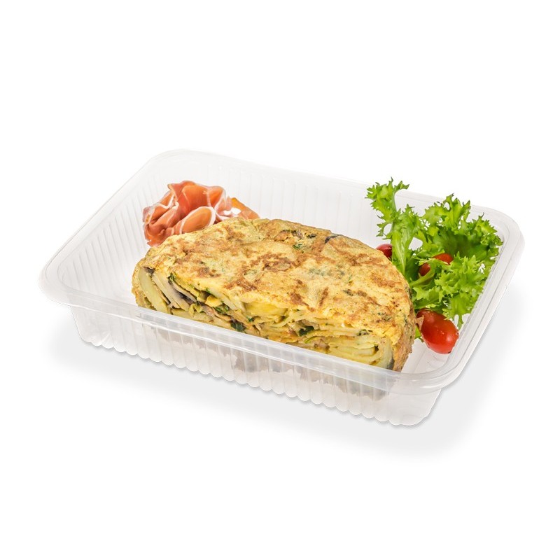 Bandeja 107 PET CRISTAL (19 x 26 x 5) x 100 unid