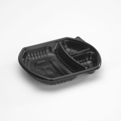Bandeja Negra Cotnyl CAT 3 Divisiones (x 100 un)
