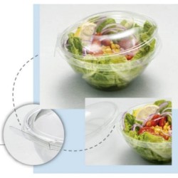Ensaladera con Tapa con Precinto de Seguridad (x 100 unid)