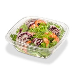 Tapa Ensaladera Cristal Cuadrada 1000 cc (x 100 un)