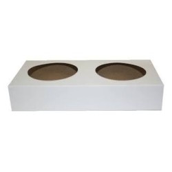 Porta Vasos Doble Bandeja Cartulina Blanca (x 50 un)