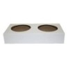 Porta Vasos Doble Bandeja Cartulina Blanca (x 50 un)