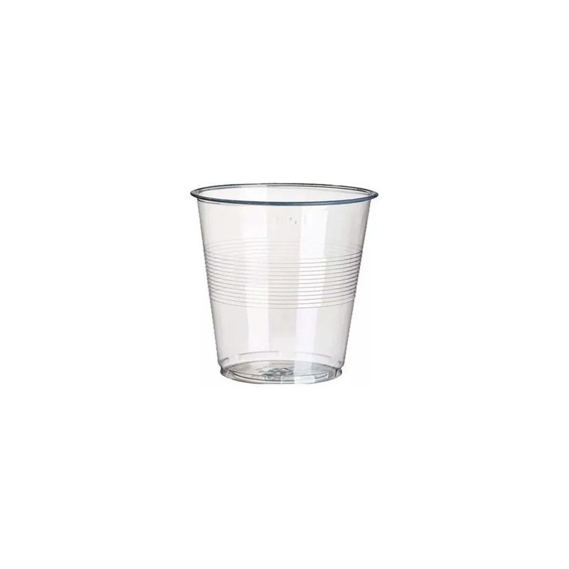Vaso plástico CRISTAL 180 cc- x 100 unidades