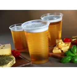 Vaso plástico traslúcido 500 cc- x 100 unidades