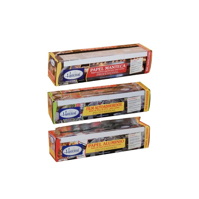 Rollo Papel Aluminio Completo x 50 mts (con dispenser)