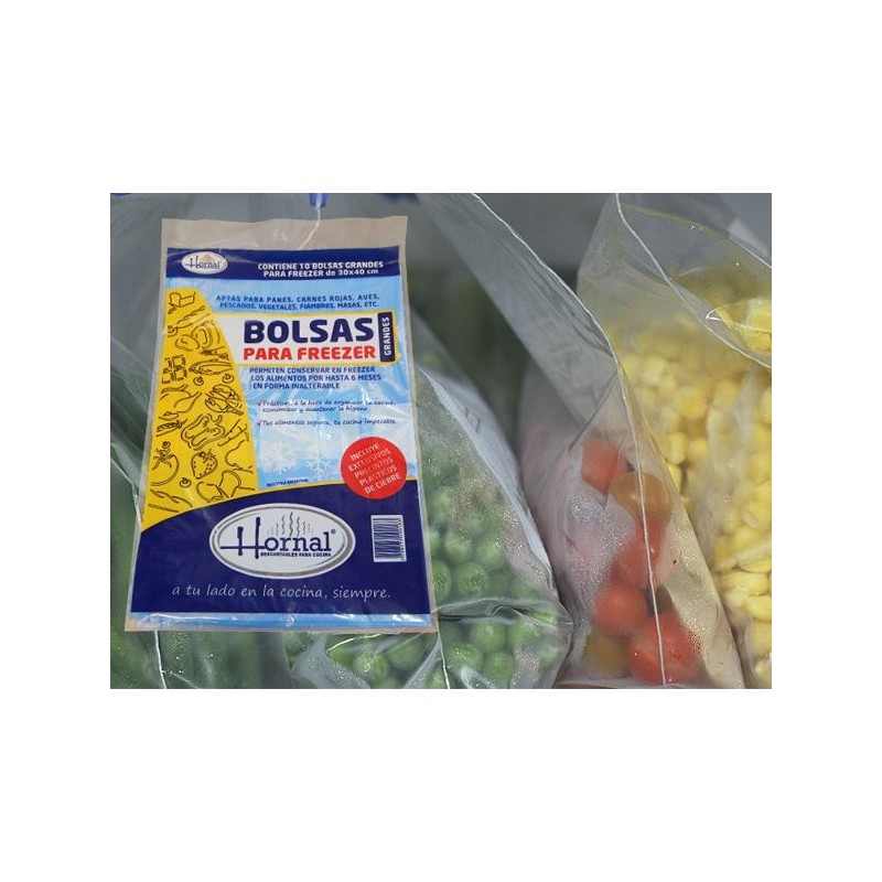 Bolsas para Freezer (30 x 45 cm) x 10 unidades
