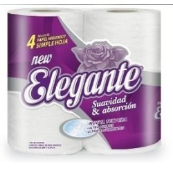 Papel Higiénico Elegante Blanco (12 paq x 4 un x 30 mts)