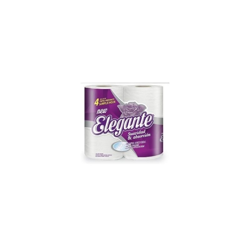 Papel Higiénico Elegante Blanco (12 paq x 4 un x 30 mts)