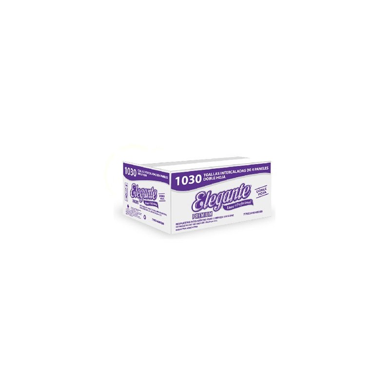 Toallas Intercaladas Premium Elegante 19x24 (x 1250 unid)