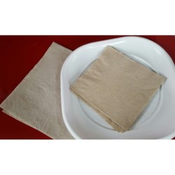 Servilletas Beige Tissue Ecológica 18 x 18 Costa Azul