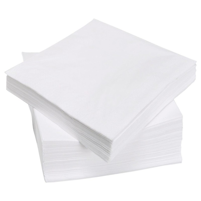 Servilletas Bouquet 24 x 24 Blancas D/Pliego (x 25 unid)