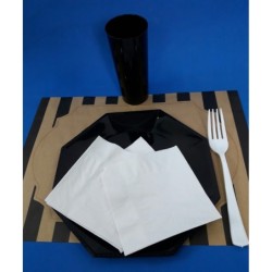 Servilletas 33 x 33 Tissue Lisas Blancas x 1000 unid-