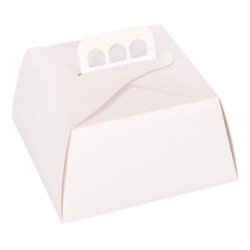 Estuche Torta Blanco 18 x 18 (h: 12 cm) x 10 un