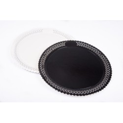 Plato ARIES Negro Redondo 28 cm (x 10 unid)