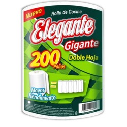 Rollo de Cocina Elegante DH Blanco (x 200 paños)