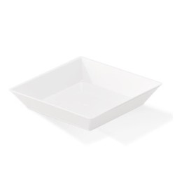 Mini Plato Cuadrado Darnel Blanco 6,4 x 6,4 cm (x 24)