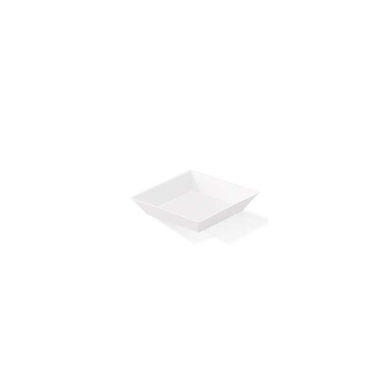 Mini Plato Cuadrado Darnel Blanco 6,4 x 6,4 cm (x 24)