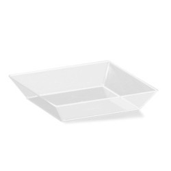 Mini Plato Cuadrado Darnel Cristal 6,4 x 6,4 cm (x 24)