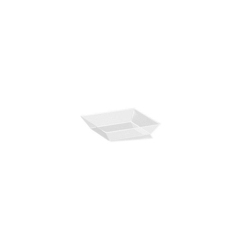 Mini Plato Cuadrado Darnel Cristal 6,4 x 6,4 cm (x 24)
