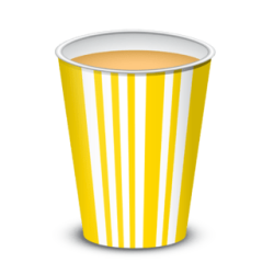 Vaso Polipapel 8 oz Lineas Amarillas (x 50 unid)