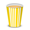 Vaso Polipapel 8 oz Lineas Amarillas (x 50 unid)