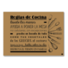 Individuales 29 x 41 cm P Kraft Reglas de Cocina (x 25 un)