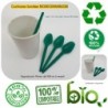 Cucharas Sundae BIODEGRADABLES Verde (caja x 500)