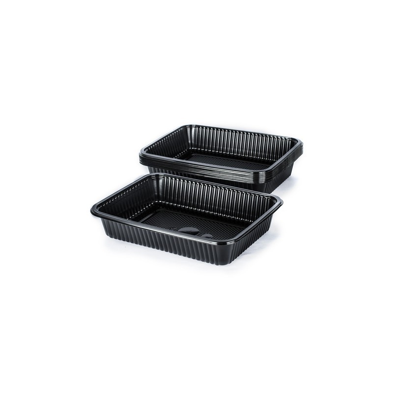 Bandejas 102 PET NEGRA Bandex (x 100 unid)