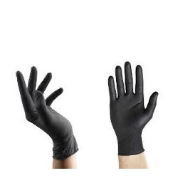 Guantes de NITRILO NEGRO Medium (caja x 100 u)