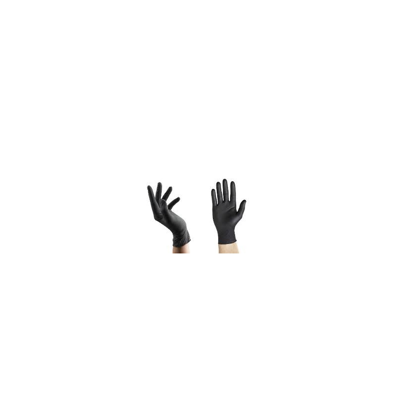 Guantes de NITRILO NEGRO Medium (caja x 100 u)