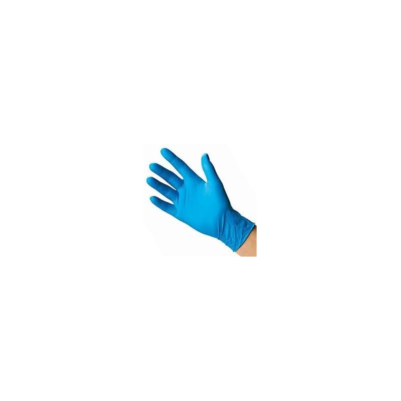 Guantes de NITRILO Azul / Celeste Large (caja x 100)