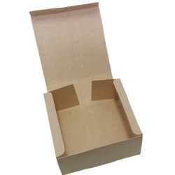 Estuche Kraft Tarta Individual (14 x 14 x 6 cm) x 10 un