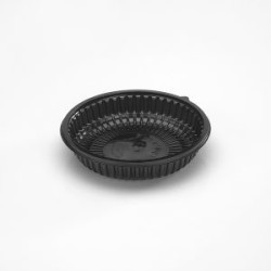 Marmita NEGRA Micro 700 cc (h: 4 cm) x 100 unid
