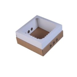 Bandeja *Desayuno* con visor 25 x 35 x 12 cm (x 10 un)