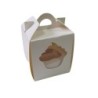 Cajas Cupcakes x 1 (9 x 9 x 10,5) con Visor y Sep (x 10)