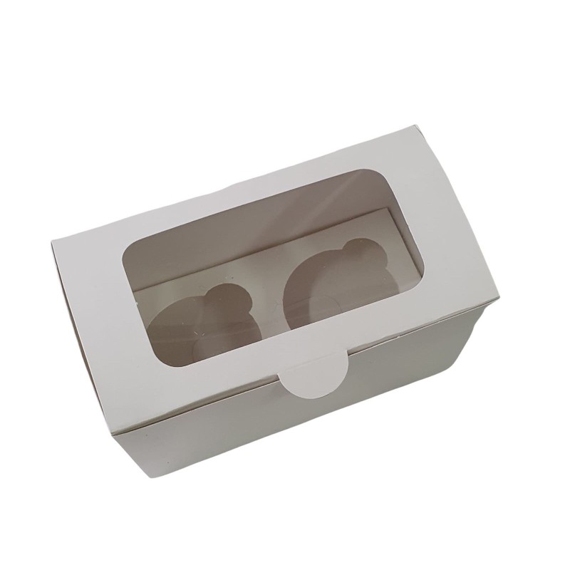 Cajas Cupcakes x 2 (17 x 9,5 x 10) con Visor y Sep (x 10)
