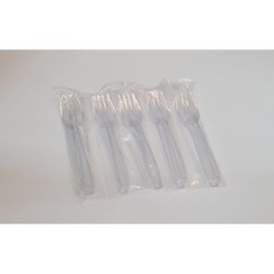 Tenedor+Cuchillo Cristal Ensobrado (caja x 500 juegos)