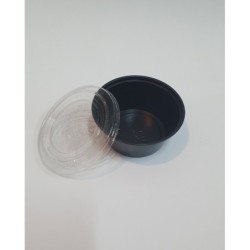 Tapa Cristal Pote Negro Darnel 120-160 cc (x 100 un)